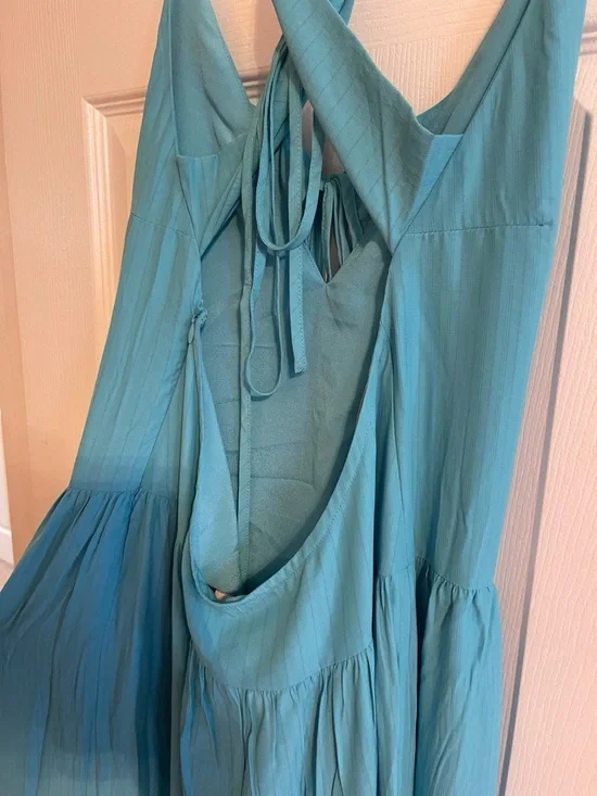 Forever 21 Turquoise Spaghetti-Strap Maxi Dress - Picture 3 of 5